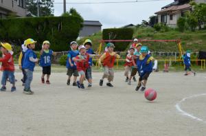 保育園サッカー教室の写真