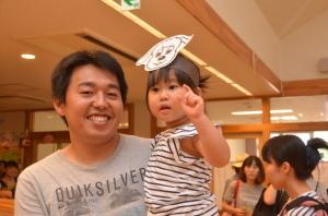 お父さんと遊びに来た女の子