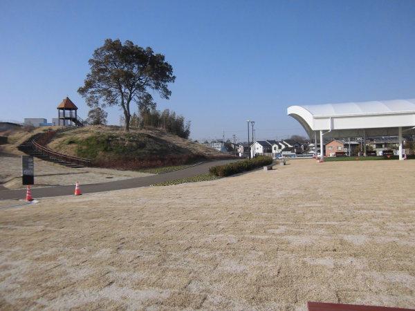 (写真)既存樹木を残した公園整備