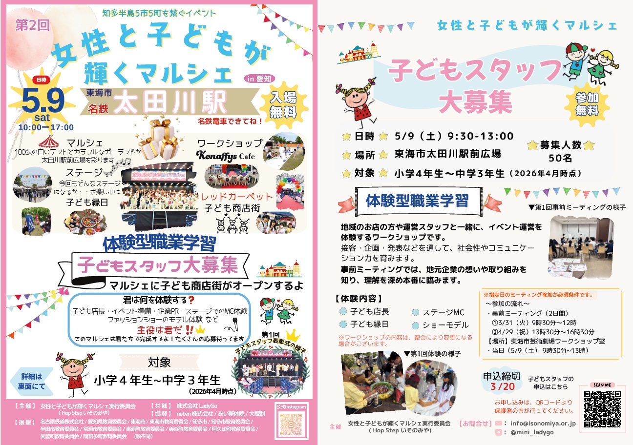 第2回「女性と子どもが輝くマルシェ」