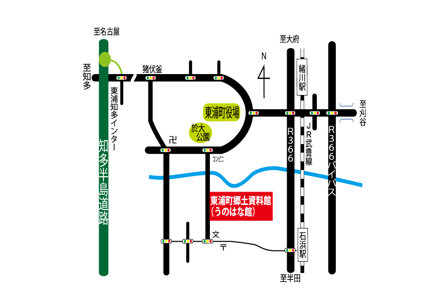 資料館への地図