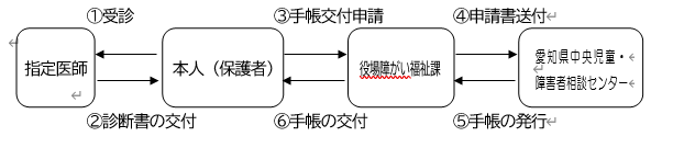 身体障害者手帳交付の流れ