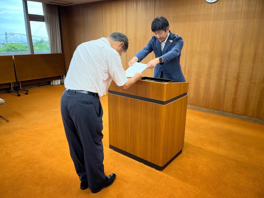 固定資産評価審査委員会委員辞令交付式