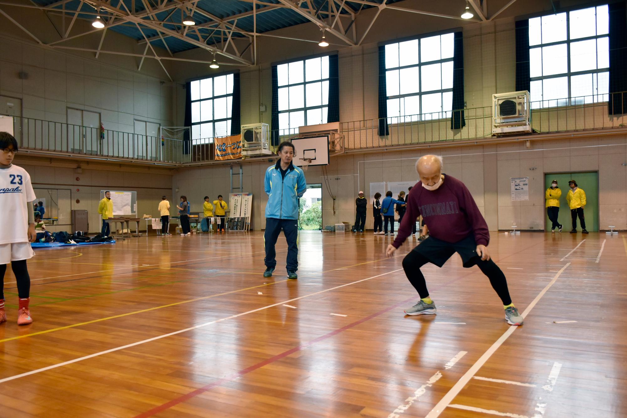体力測定の様子