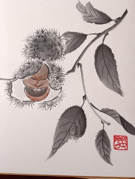 墨で季節を描こう見本写真