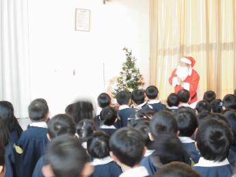 サンタさん登場