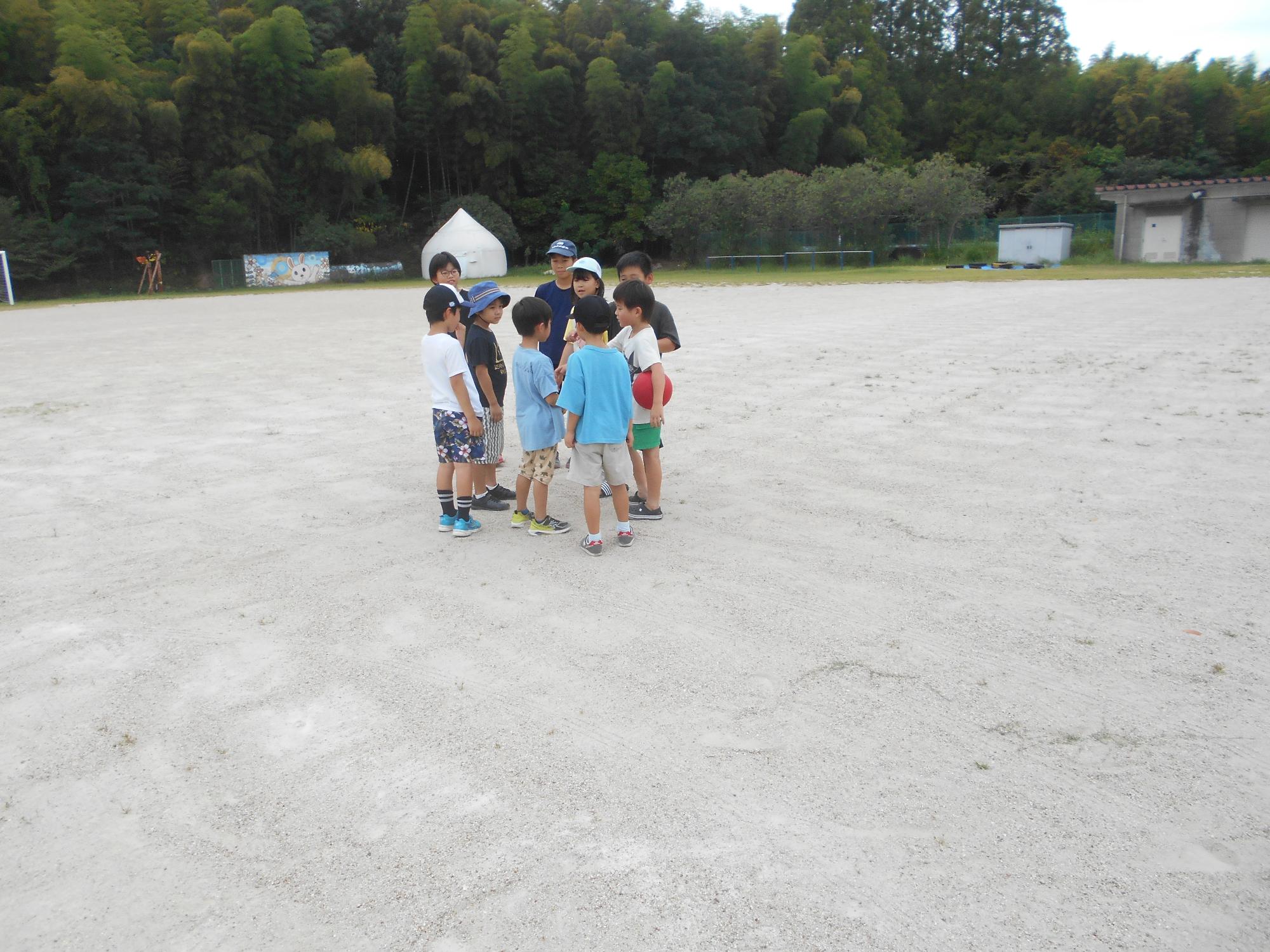 サッカーのチーム決め