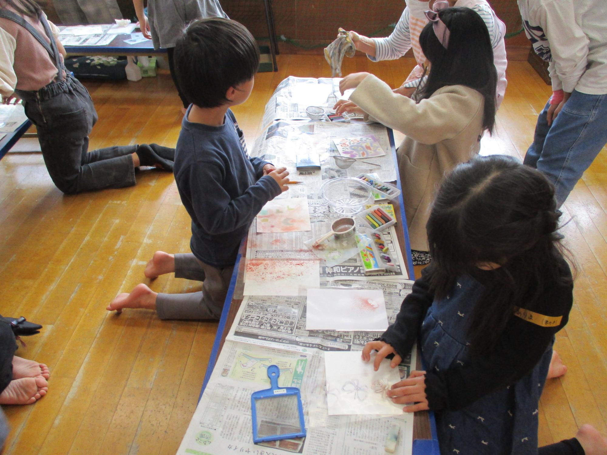 緒川児童館 パステルアート