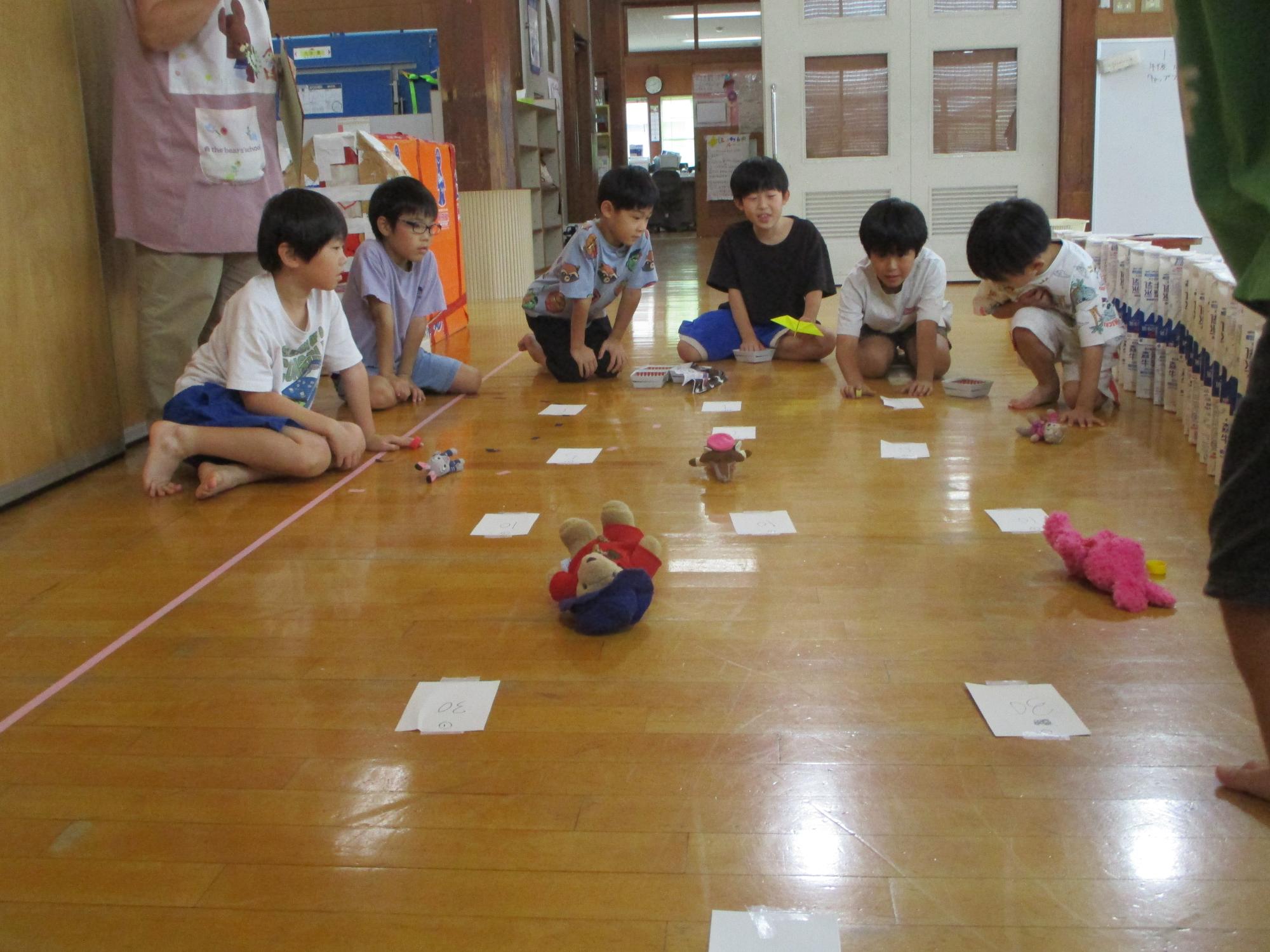 緒川児童館 こども企画 キャップフリップゴール