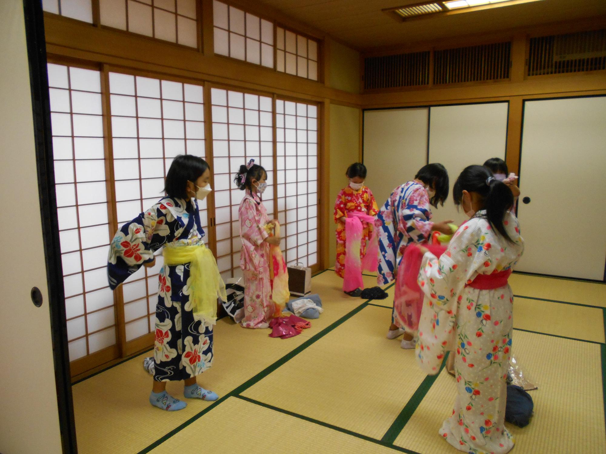 浴衣着付け