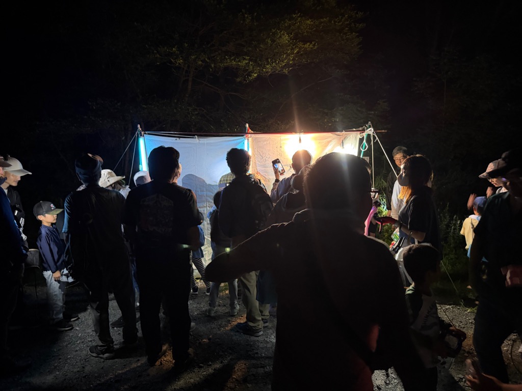 燈火採集の様子