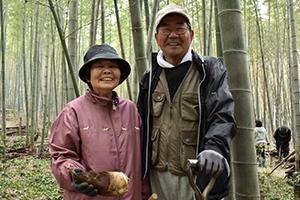 竹の子の掘り