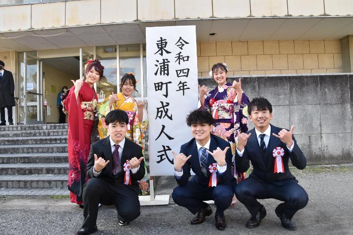 東浦中学校実行委員会の記念写真
