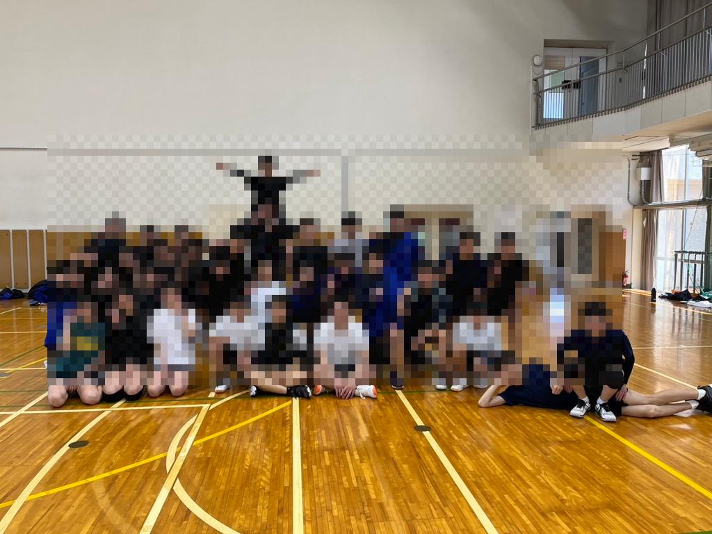 本日のバレーボールクラブの集合写真