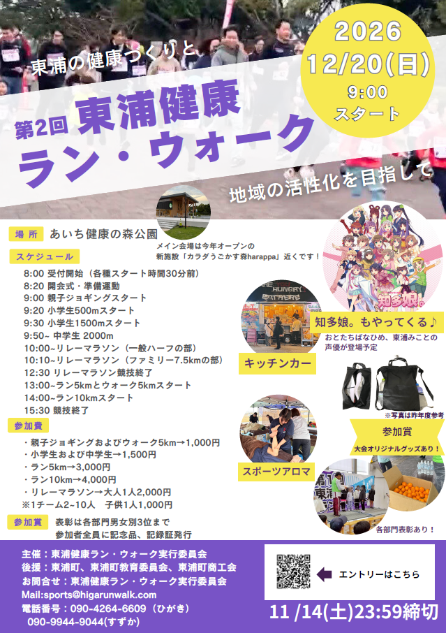 第2回東浦健康ラン・ウォーク