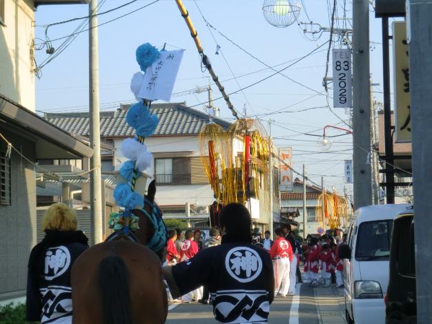 緒川祭り朝の行列