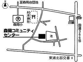 森岡投票所地図
