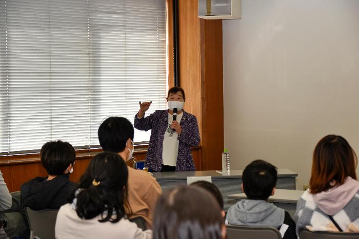 被災の経験を語る安部さん