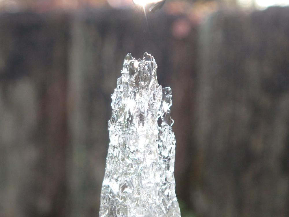 氷の柱の写真