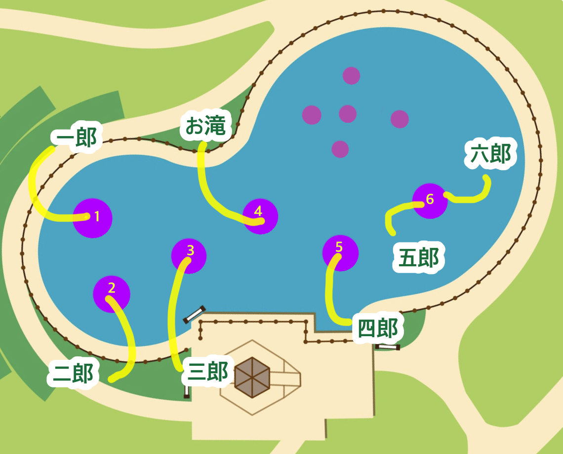 オニバス池配置図