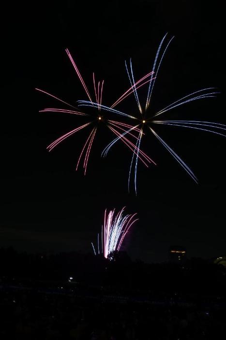 色鮮やかな打ち上げ花火