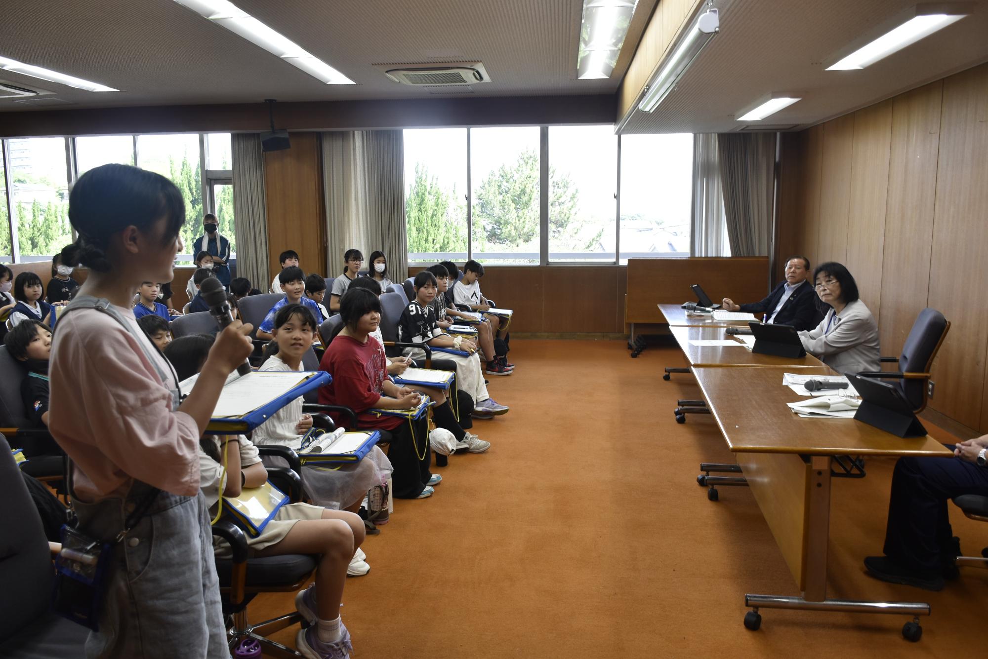 議会体験の様子